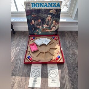 Vintage Bonanza Board Game - Complete Chips, Cards, 2 Jokers & Instructions